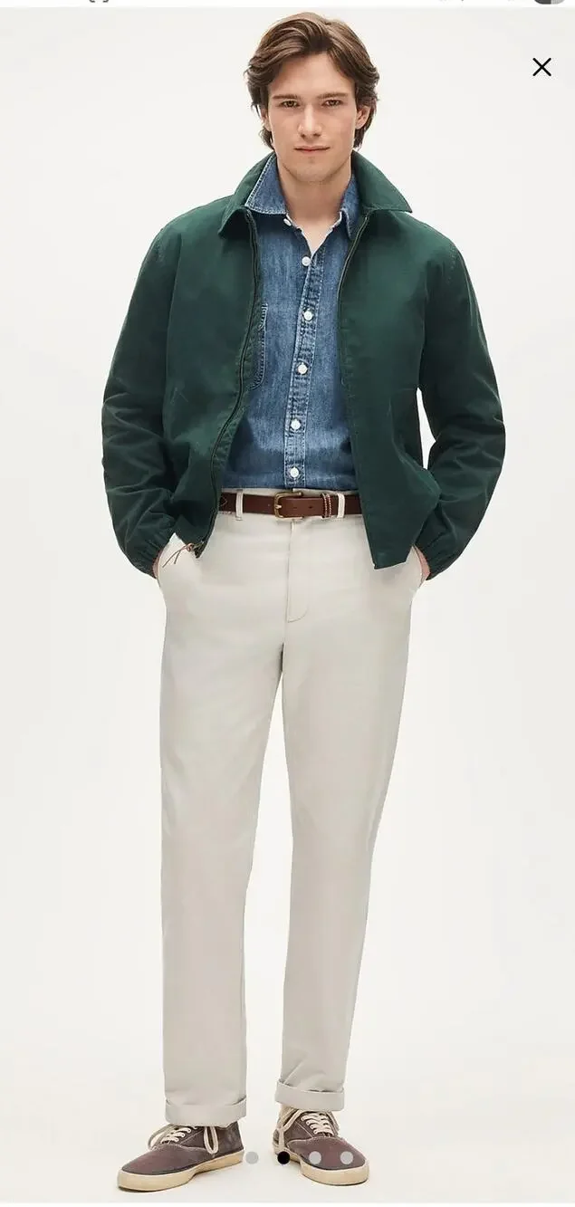 NWT J. Crew Broken-In Straight Chino Pant Stone 34/30